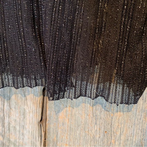 Forever 21 Contemporary Glitter See Through Top size Large - Picture 6 of 8